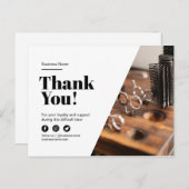 お客様に感謝のロイヤリティ割引ヘアサロン 案内ポストカード (正面/裏面)