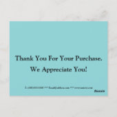 お客様に感謝の気持ちを伝える ポストカード (裏面)