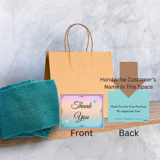 お客様に感謝の気持ちを伝える ポストカード