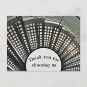 お客様に感謝を伝えるユニークなビジネスカード ポストカード (正面)