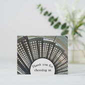 お客様に感謝を伝えるユニークなビジネスカード ポストカード (スタンド正面)