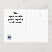 お客様に感謝を込めたカードを ポストカード (裏面)