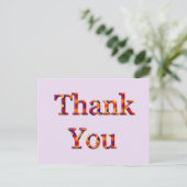 お客様に感謝を込めたカード - ビジネス感謝祭 ポストカード (スタンド正面)