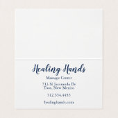 お客様に感謝パープル油絵を描 名刺 (内部フラット)