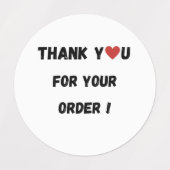 お客様に感謝 ラベル (デザイン2)