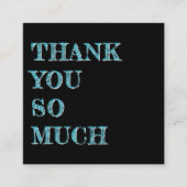 お客様に感謝QRコード名刺 スクエア名刺 (正面)