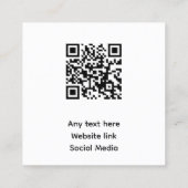 お客様に感謝QRコード名刺 スクエア名刺 (裏面)