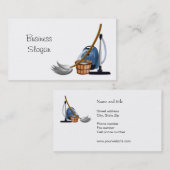 お客様に接続するメイドサービスのクリーニング 名刺 (正面/裏面)