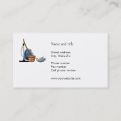 お客様に接続するメイドサービスのクリーニング 名刺 (裏面)