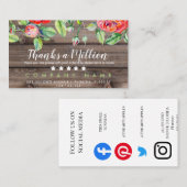 お客様のお客様のお客様に対して、お客様の感謝していご協力をお願いします 名刺 (正面/裏面)