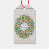 お客様のかわいらしフローラギフトラベル ギフトタグ (正面)
