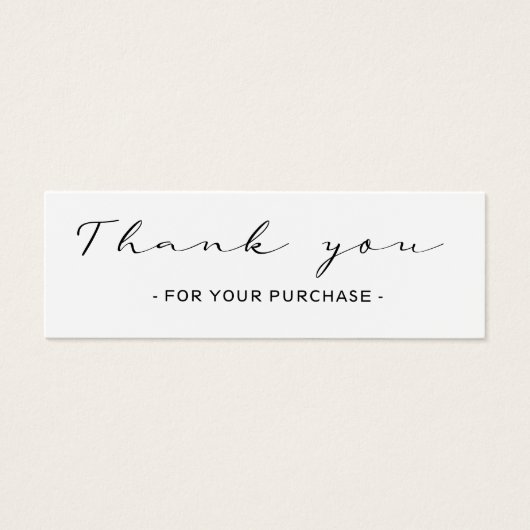 お客様のご注文、ソーシャルメディア挿入カードに感謝 (正面)