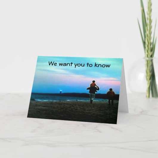 お客様のために幸せであり、新しい「人生の冒険」 カード (正面)