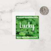 お客様のような方がいてラッキー ノートカード (正面/裏面インサイチュ)