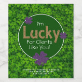 お客様のような方に幸運を | セントパトリックの日 ワインラベル (シングルラベル)