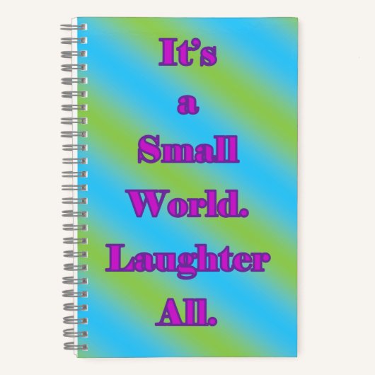 お客様のを変ストライプ更しない – スパイラルノートブック ノートブック (正面)