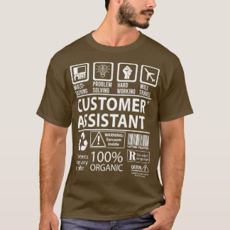お客様のアシスタ数々のントスキング認定ジョブギフト Tシャツ