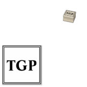 お客様のイニシャル ラバースタンプ (押印)