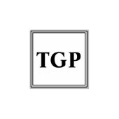 お客様のイニシャル ラバースタンプ (インプリント)