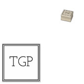 お客様のイニシャル ラバースタンプ (押印)