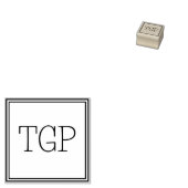 お客様のイニシャル ラバースタンプ (押印)