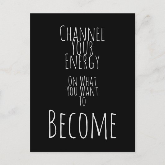 お客様のエネルギー確前向き認を ポストカード (正面)