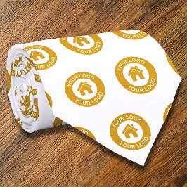 お客様のカスタムビジネスロゴのホワイトプロモーション ネクタイ