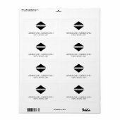 お客様のカスタムビジネスロゴの出荷ラベル ラベル (フルシート)