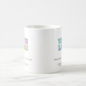 お客様のカスタムビジネス会社ロゴ オーダーメイド コーヒーマグカップ (中央)