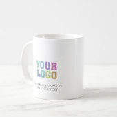 お客様のカスタムビジネス会社ロゴ オーダーメイド コーヒーマグカップ (正面左)