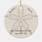 お客様のカスタムビーチ セラミックオーナメント (裏面)