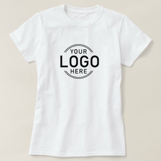 お客様のカスタムロゴの前後の業務企業の Tシャツ (デザイン正面)