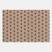 お客様のカスタムロゴバラエティーパックギフトラッピング紙 ラッピングペーパーシート (正面2)