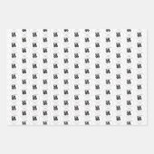 お客様のカスタムロゴバラエティーパックギフトラッピング紙 ラッピングペーパーシート (正面)