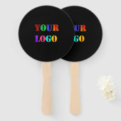 お客様のカスタムロゴビジネスのプロモーション用ハンドファン ハンドファン (正面&裏面)