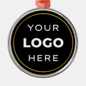お客様のカスタムロゴビジネス メタルオーナメント (正面)
