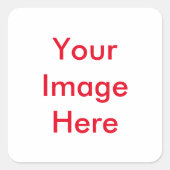 お客様のカスタム写真 スクエアシール (正面)