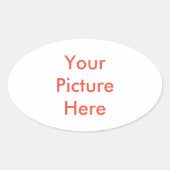お客様のカスタム写真 楕円形シール (正面)