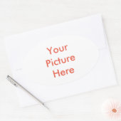 お客様のカスタム写真 楕円形シール (封筒)