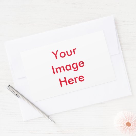 お客様のカスタム写真 長方形シール (封筒)