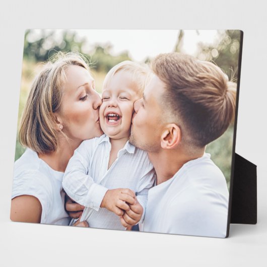 お客様のカスタム家族の写真 フォトプラーク (側面)