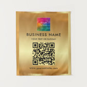 お客様のカスタム文字ロゴのアップロード タペストリー (正面)