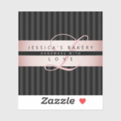 お客様のカスタム文字 | フェイクバラ金ゴールド(白黒/グレー) シール (シート)