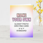 お客様のカスタム5" x 7"折り曲げ カード (黄色い花)