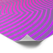 お客様のカラーはOp Art Waves ポスター (角)