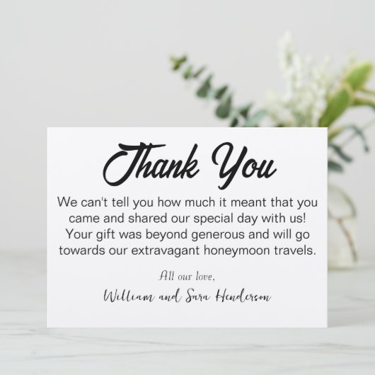 お客様のクラフト結婚サンキューカード(_S) サンキューカード (スタンド正面)