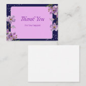 お客様のサポートに感謝 – エレガントフローラ ノートカード (正面/裏面)