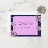 お客様のサポートに感謝 – エレガントフローラ ノートカード (正面/裏面インサイチュ)