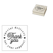 お客様のサポート配信スタンプに感謝 ラバースタンプ (押印)