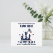 お客様のサービスに感謝の退役軍人デイカード ポストカード (スタンド正面)